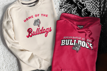 BEREAN BAPTIST ACADEMY BULLDOGS Sweatshirts (Option 3) Banner