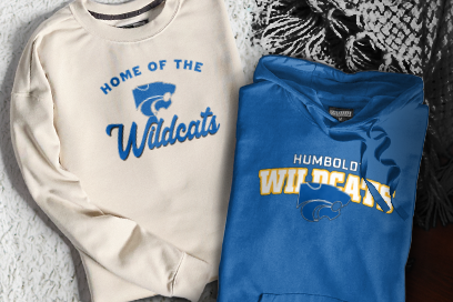 HUMBOLDT HIGH SCHOOL WILDCATS Sweatshirts (Option 3) Banner