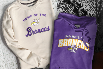 SAM HOUSTON HIGH SCHOOL BRONCOS Sweatshirts (Option 3) Banner