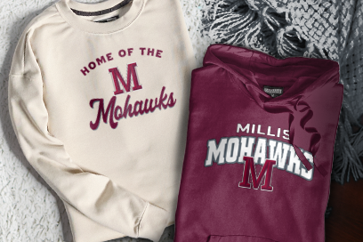 MILLIS HIGH SCHOOL MOHAWKS Sweatshirts (Option 3) Banner