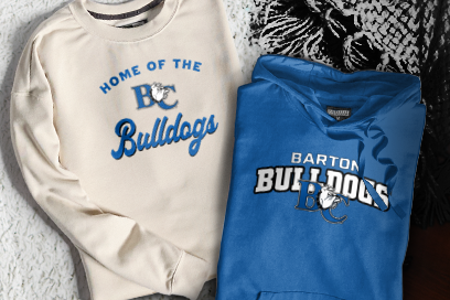 Barton College Official Store of the Bulldogs Sweatshirts (Option 3) Banner