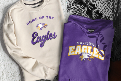 MAYFLOWER SENIOR HIGH SCHOOL EAGLES Sweatshirts (Option 3) Banner