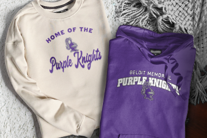 Beloit Memorial Purple Knights Sweatshirts (Option 3) Banner