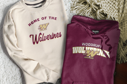 WOODRUFF HIGH SCHOOL WOLVERINES Sweatshirts (Option 3) Banner