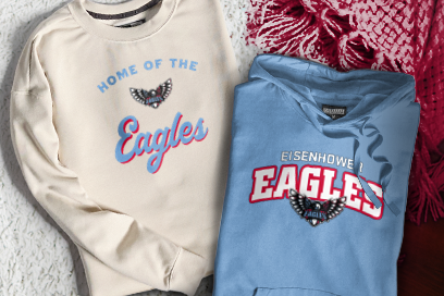 EISENHOWER HIGH SCHOOL EAGLES Sweatshirts (Option 3) Banner