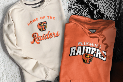 FLUSHING HIGH SCHOOL RAIDERS Sweatshirts (Option 3) Banner