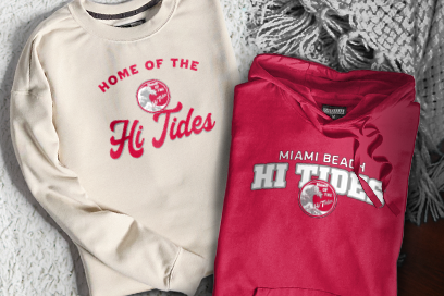 MIAMI BEACH SENIOR HIGH SCHOOL HI TIDES Sweatshirts (Option 3) Banner