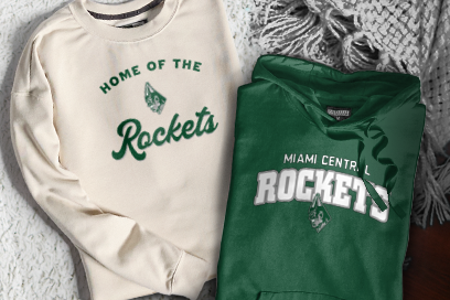 MIAMI CENTRAL HIGH SCHOOL ROCKETS Sweatshirts (Option 3) Banner