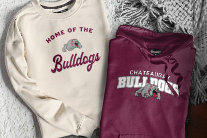 CHATEAUGAY CENTRAL HIGH SCHOOL BULLDOGS Sweatshirts (Option 3) Banner