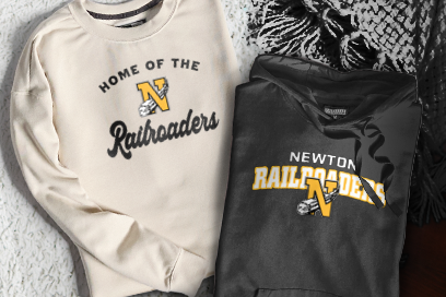 NEWTON HIGH SCHOOL RAILROADERS Sweatshirts (Option 3) Banner