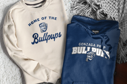 GONZAGA PREP SCHOOL BULLPUPS Sweatshirts (Option 3) Banner