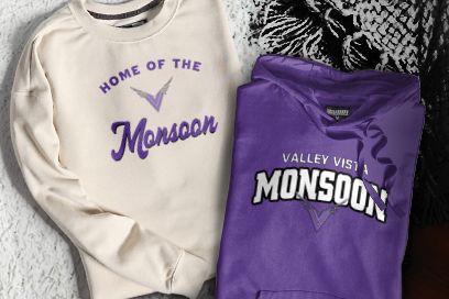 VALLEY VISTA HIGH SCHOOL MONSOON Sweatshirts (Option 3) Banner