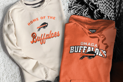 ONAGA HIGH SCHOOL BUFFALOES Sweatshirts (Option 3) Banner