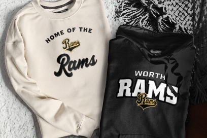 Worth Rams Sweatshirts (Option 3) Banner
