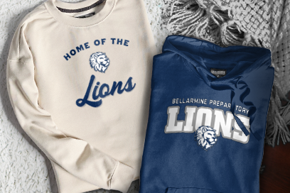 BELLARMINE PREPARATORY SCHOOL LIONS Sweatshirts (Option 3) Banner