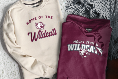MOUNT VERNON HIGH SCHOOL WILDCATS Sweatshirts (Option 3) Banner
