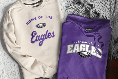 SOUTHERN VALLEY HIGH SCHOOL EAGLES Sweatshirts (Option 3) Banner