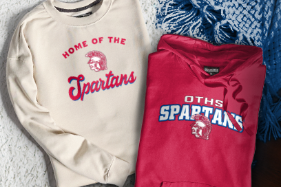 OCEAN TOWNSHIP HIGH SCHOOL SPARTANS Sweatshirts (Option 3) Banner