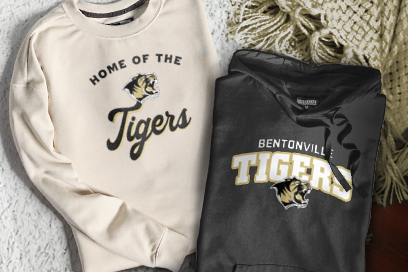 BENTONVILLE HIGH SCHOOL TIGERS Sweatshirts (Option 3) Banner