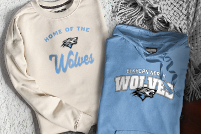 Elkhorn North Wolves Online Store Sweatshirts (Option 3) Banner