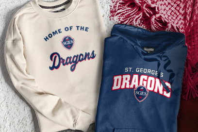 St. George's  Dragons Sweatshirts (Option 3) Banner