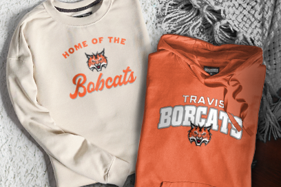 Travis Bobcats Sweatshirts (Option 3) Banner
