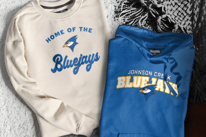 Johnson Creek  BlueJays Sweatshirts (Option 3) Banner