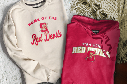 Stratford  Red Devils Sweatshirts (Option 3) Banner