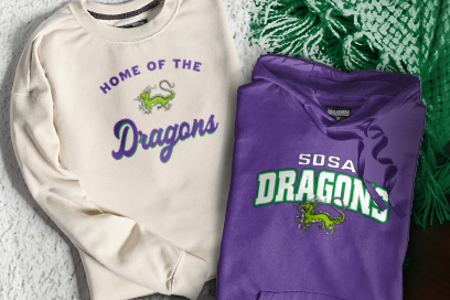 Southern Delaware School Of The Arts dragons Sweatshirts (Option 3) Banner