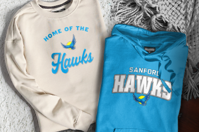 Sanford  Hawks Sweatshirts (Option 3) Banner