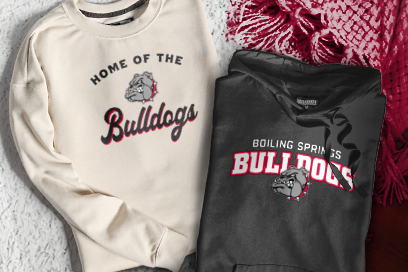Boiling Springs Middle School bulldogs offical sideline store Sweatshirts (Option 3) Banner