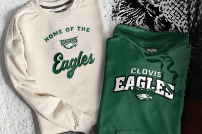 Clovis  Eagles Sweatshirts (Option 3) Banner