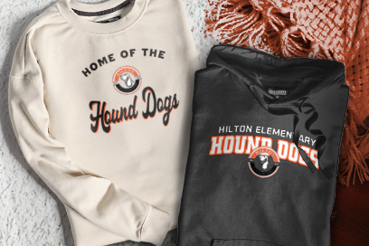 Hilton Elementary School hound dog Sweatshirts (Option 3) Banner