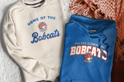 Hillside Elementary Bobcats Sweatshirts (Option 3) Banner