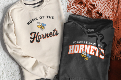 Hornung Elementary Hornets Sweatshirts (Option 3) Banner