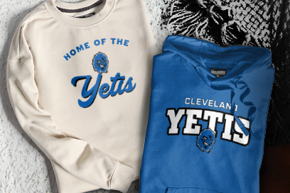 Cleveland Community College Yetis Sweatshirts (Option 3) Banner