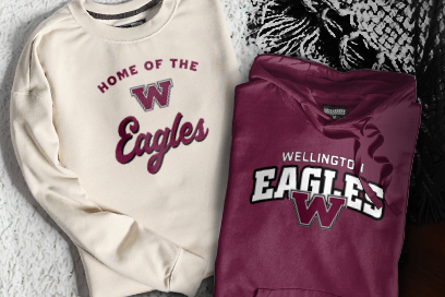 Wellington  Eagles Sweatshirts (Option 3) Banner