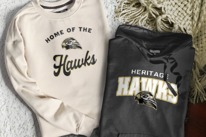 Heritage Hawks Sweatshirts (Option 3) Banner