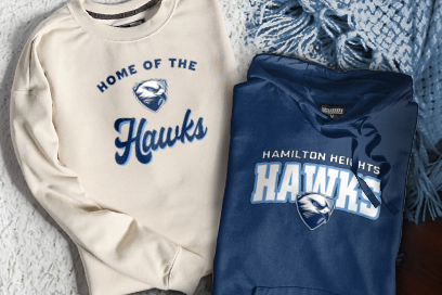 Hamilton Heights Hawks Sweatshirts (Option 3) Banner