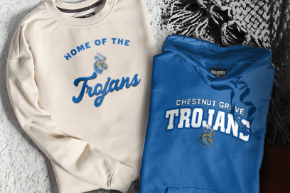 Chestnut Grove Trojans Sweatshirts (Option 3) Banner