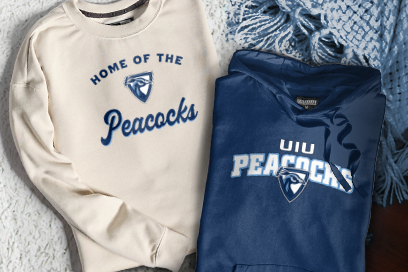 Upper Iowa University Peacocks Sweatshirts (Option 3) Banner