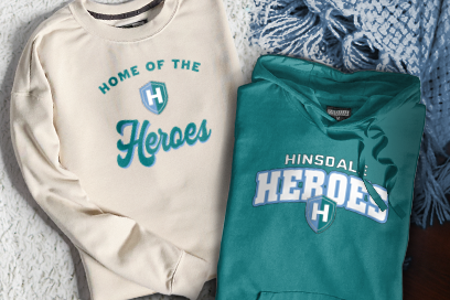 Hinsdale Heroes Sweatshirts (Option 3) Banner