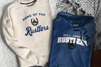 Will James RUSTLERS Sweatshirts (Option 3) Banner