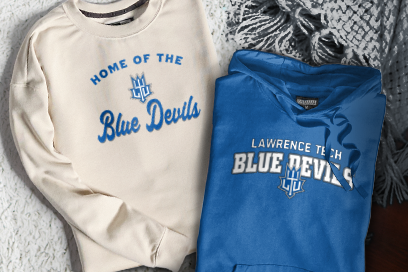 Lawrence Tech Blue Devils Sweatshirts (Option 3) Banner