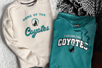 Canyon Creek  Coyotes Sweatshirts (Option 3) Banner
