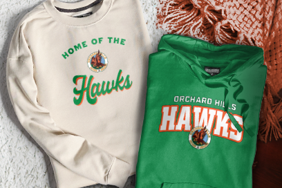 Orchard Hills  Hawks Sweatshirts (Option 3) Banner