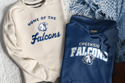 Creekside  Falcons Sweatshirts (Option 3) Banner
