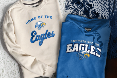 Arrowhead Christian  Eagles Sweatshirts (Option 3) Banner