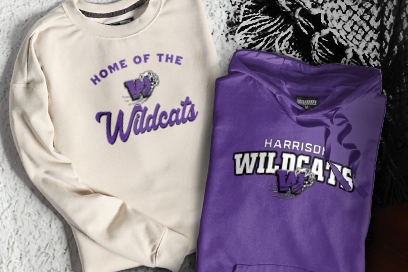 Harrison Wildcats Sweatshirts (Option 3) Banner