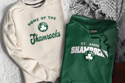 St. Anne Shamrocks Sweatshirts (Option 3) Banner